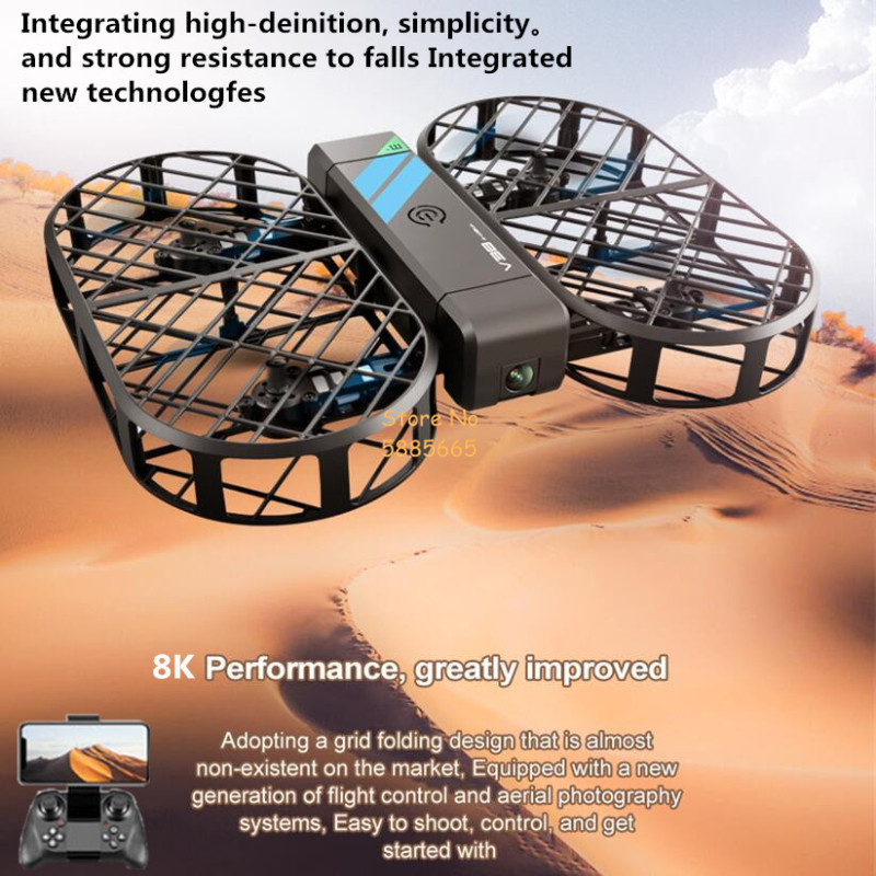 Drone Cinematic - 8K HD-Kamera 360° ° Schutz Optischer